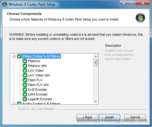 Windows 10 Codec Pack 2.0.8 Free download